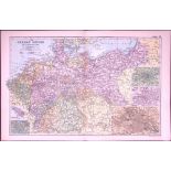 The German Empire 120-Year-Old Large Antique Map by G.W. Bacon-21