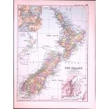 New Zealand 120-Year-Old Antique Map by G.W. Bacon-48