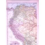 South America North West 120-Year-Old Large Antique Map by G.W. Bacon-44
