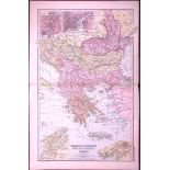 Turkey & Greece 120-Year-Old Large Antique Map by G.W. Bacon-27