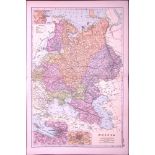 Russia 120-Year-Old Large Antique Map by G.W. Bacon-25