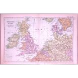 The British Isles 120-Year-Old Large Coloured Antique Map by G.W. Bacon-13