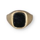 A 9CT GOLD SIGNET RING