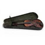AN ANTIQUE VIOLIN IN CASE