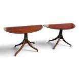 A PAIR OF D END CONSOLE TABLES