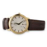 AN 18CT GOLD OMEGA CHRONOMETER WRISTWATCH