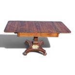 A REGENCY ROSEWOOD SOFA TABLE