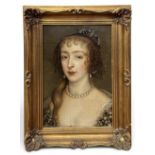 AFTER ANTHONY VAN DYCK (FLEMISH 1599-1641): A PORTRAIT OF HENRIETTA MARIA OF FRANCE