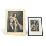 AFTER ANTHONY VAN DYCK (BELGIAN, 1599-1641): 'PAULUS DU PONT CALCOLGRAPHUS, ANTWERPIAE', TOGETHER WI
