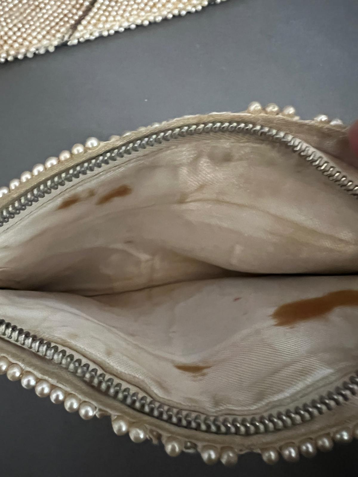 Two seed pearl beaded clutch purses - Image 2 of 3