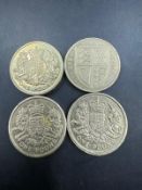 Four 2015 one pound coins