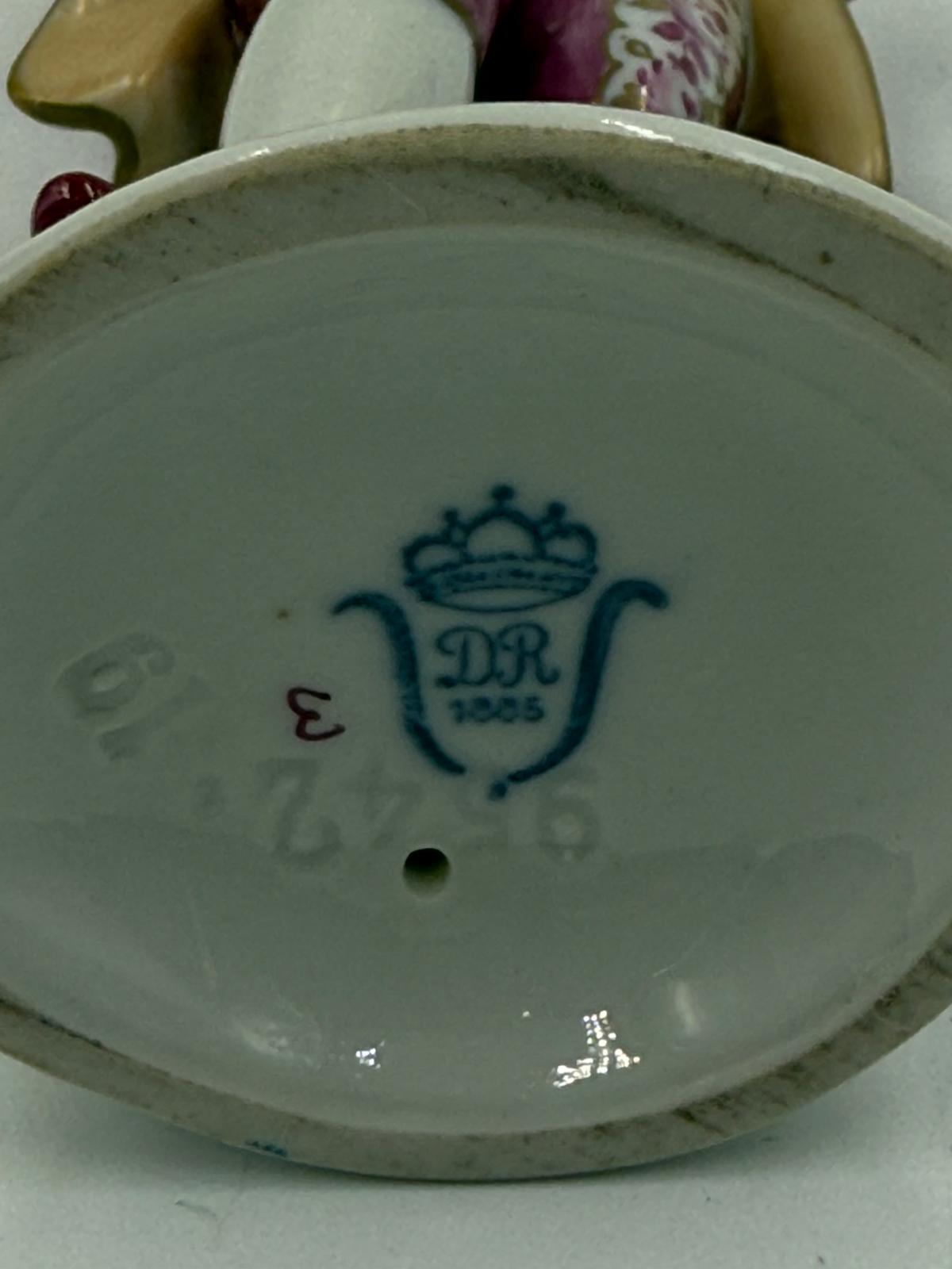 An Unterweissbach porcelain figure of a young man. Height approximately 14cm. - Image 4 of 4