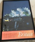 A framed original British travel and holidays, association poster (80cm x 55cm)