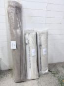 Three RJS, Cheval manor 2735 blackout bonded Roman blinds