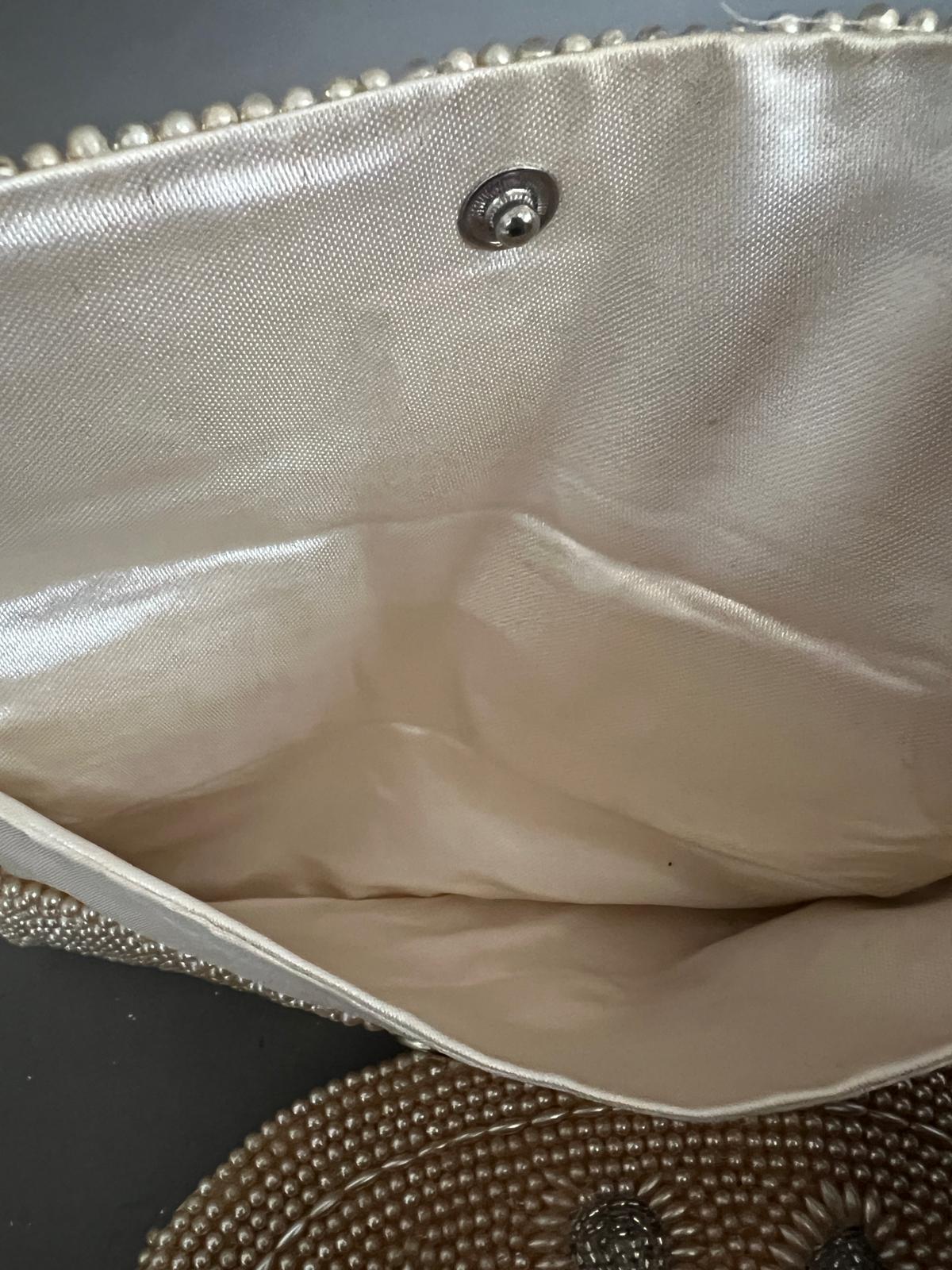 Two seed pearl beaded clutch purses - Image 3 of 3