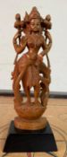 A wooden carved statue of LAKSHMI H30cm