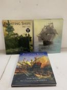 Naval Interest three hardback coffee table books titled 