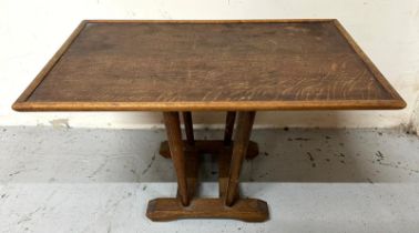 Mid century oak tilt top side table (L64cm x 44cm x H35cm) Condition Report Minor marks to top,