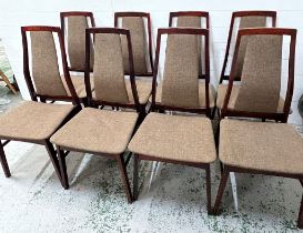 Set of eight Danish Mid Century dining chairs by Neils Koefoed