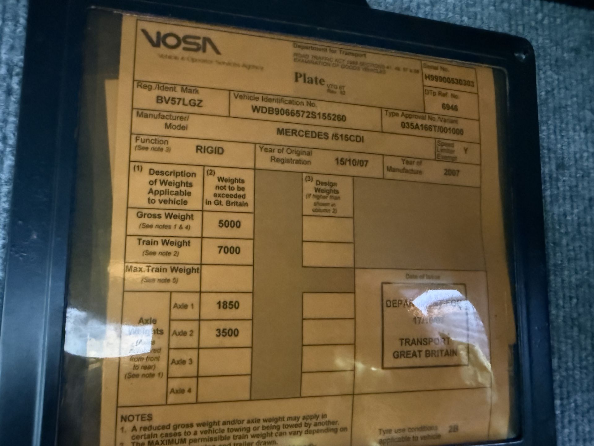 Mercedes Sprinter 515 CDI LWB Van, 1 Owner! Direct from UK Govt Department - Image 19 of 45