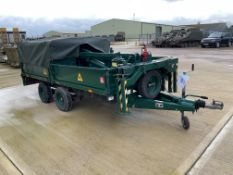 IFOR Williams LM25G 2 Axle D/S Trailer c/w 2 x 10KVA Generators and Hydraulic Hoist, from MOD