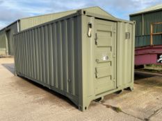 20ft x 8ft Demountable Drops/Hook Loader Ablution Container c/w Twist Locks, from UK MOD
