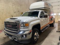 2019 GMC 3500 W CUMMINS DURAMAX 6.6 HD, 4 X 4, DUAL REAR, LEATHER, QUAD CAB, 180,698 KM, W SPACE ...